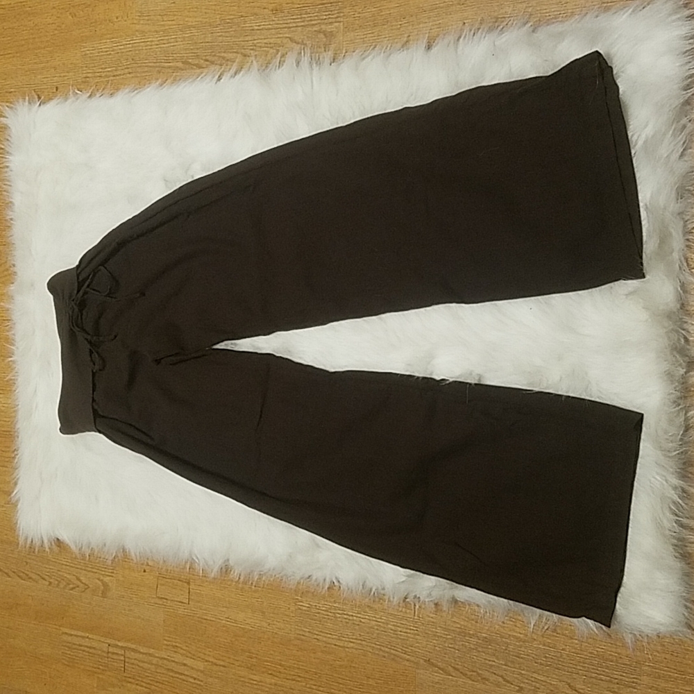 BETTER B. BROWN WIDE LEG PANTS
